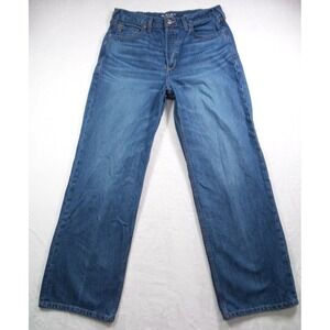 Ariat Jeans Womens Size 32R Blue Denim Ultra High Rise Tomboy Wide Leg Western